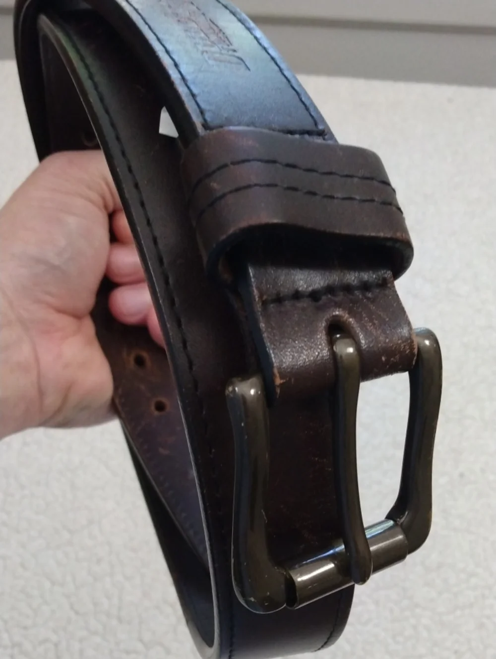 Handcrafted Brown Full Grain Italian Leather Belt (Guaranteed for Life)  38